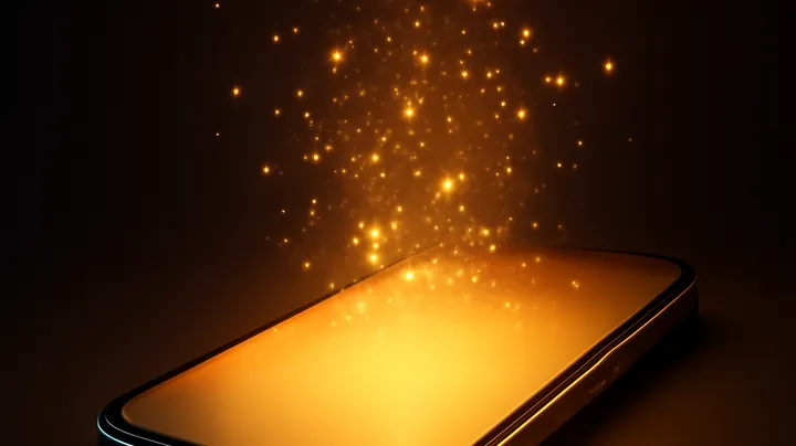 LUCK JILI COM Modern phone with glowing screen